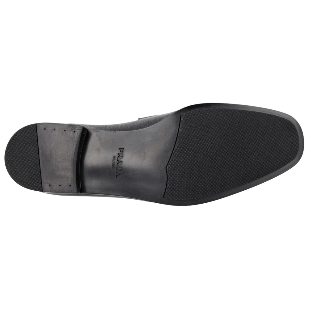 PRADA Saffiano Leather Casual Leather Shoes Men"s Black