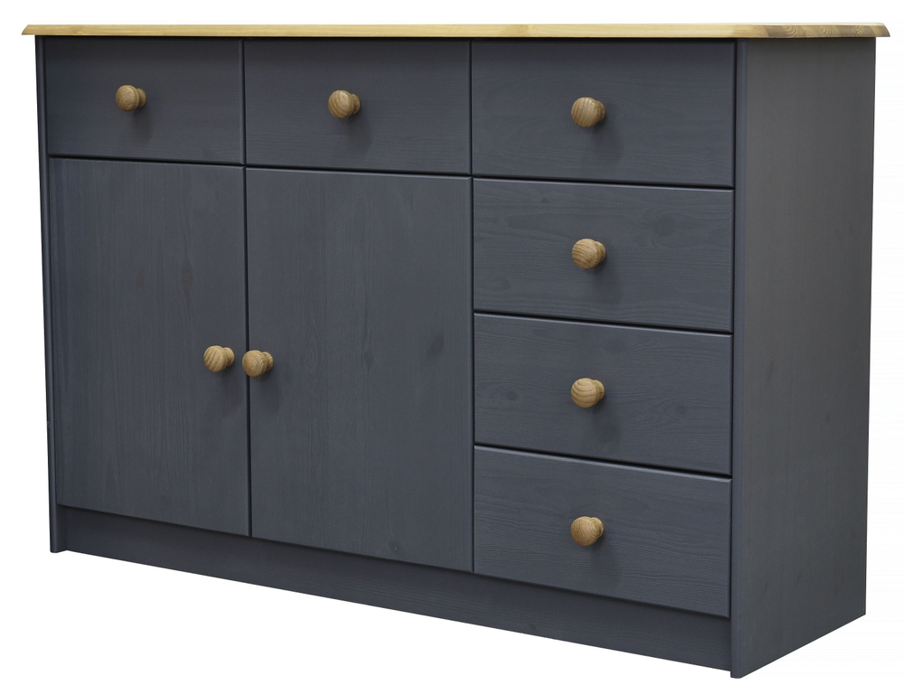 Комод 2 двери 6 ящиков Хаба