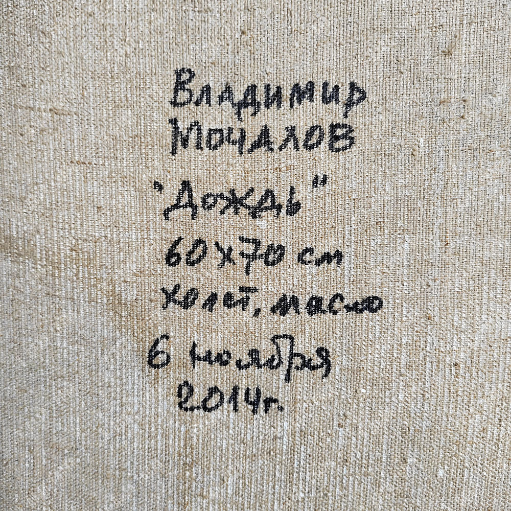 Мочалов В. Г. (р.1947). «Дождь». Масло. 2014 г.