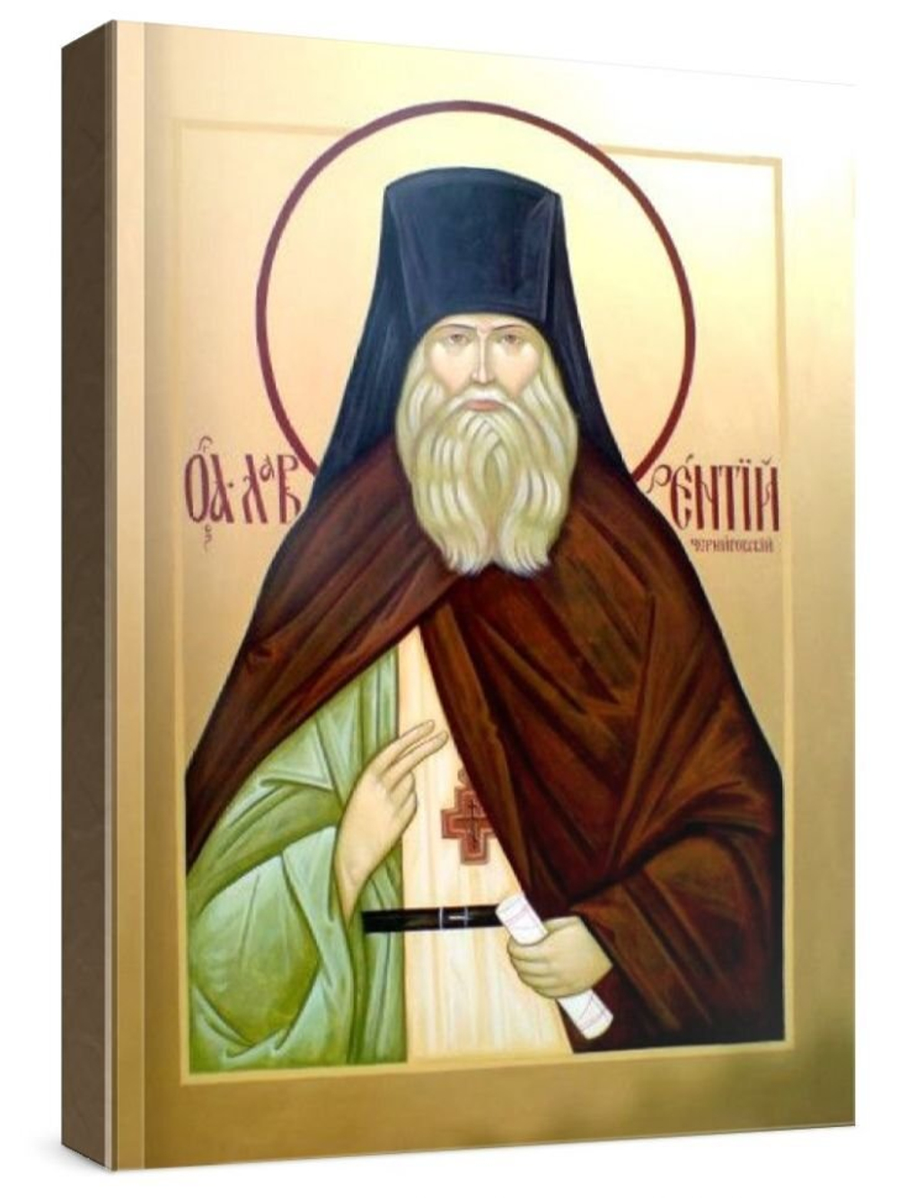 Лаврентий Черниговский (рукописная икона)