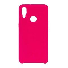 Силиконовый чехол Silicone Cover для Samsung Galaxy A10S (Ярко-розовый)