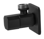 Кран угловой с отр. 1/2 х 1/2 ЧЕРНЫЙ (8-гран) ViEiR  (120/1шт)