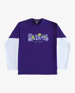 Лонгслив Все проблемы из-за взрослых Фиолетовый