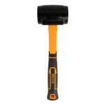 Киянка резиновая черная 450 гр с фиберглассовой рукояткой INGCO