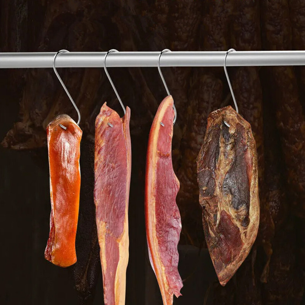 Крюк для мяса нерж. S-образный 2*125 мм 10 шт.