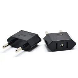 Адаптер переходник черный универсальный на евровилку, на евро розетку, для американской, китайской вилки