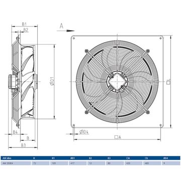 Осевой вентилятор AW 350E4 Sileo