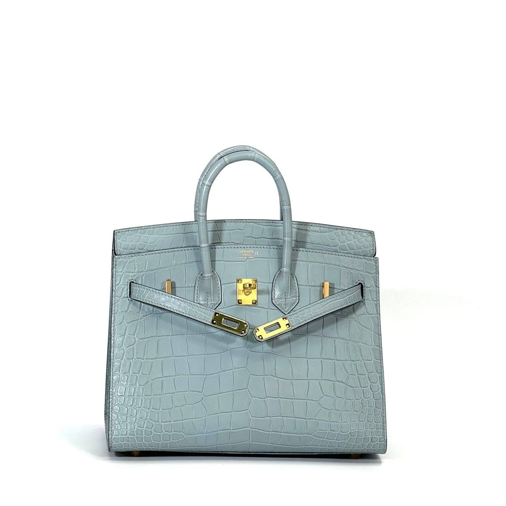 Сумка Hermes из кожи крокодила 25 см