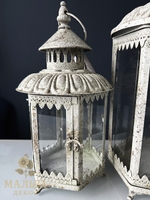 Набор из 2-х подсвечников "Антик грей" 18,5x17xH38,5 см/ 25,5x23xH51 см