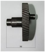Шестерня и вал-шестерня RM75H,L /Crank Gear&Gear Shaft Assy (WH-RM80-032/037)