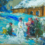 «Дети лепят снеговика»