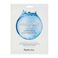 Суперувлажняющая тканевая маска с Гиалуроновой Кислотой FarmStay Hyaluronic Acid Super Aqua Soothing Mask 5шт
