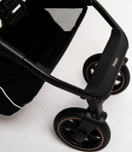 Детская коляска Peppy Tecla 3 в 1 с автокреслом Rise Shadow Black Chrome Edition (Черный)