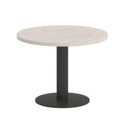 Onix Direct Стол журнальный круглый O.SJ-1 Денвер Светлый/Металл Антрацит 600*600*450