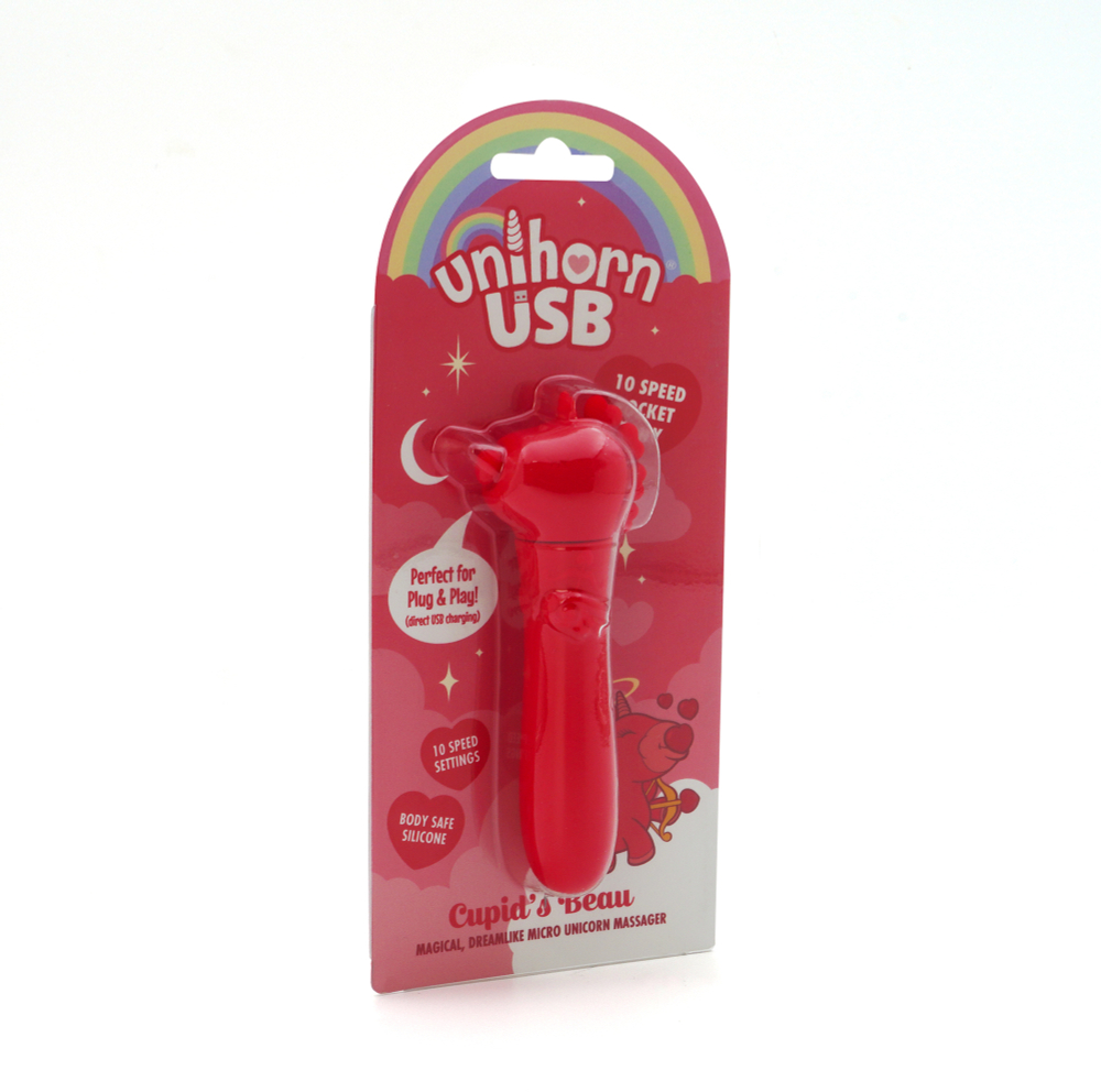 Вибропуля Unihorn USB Cupid's Beau с функцией пульсации