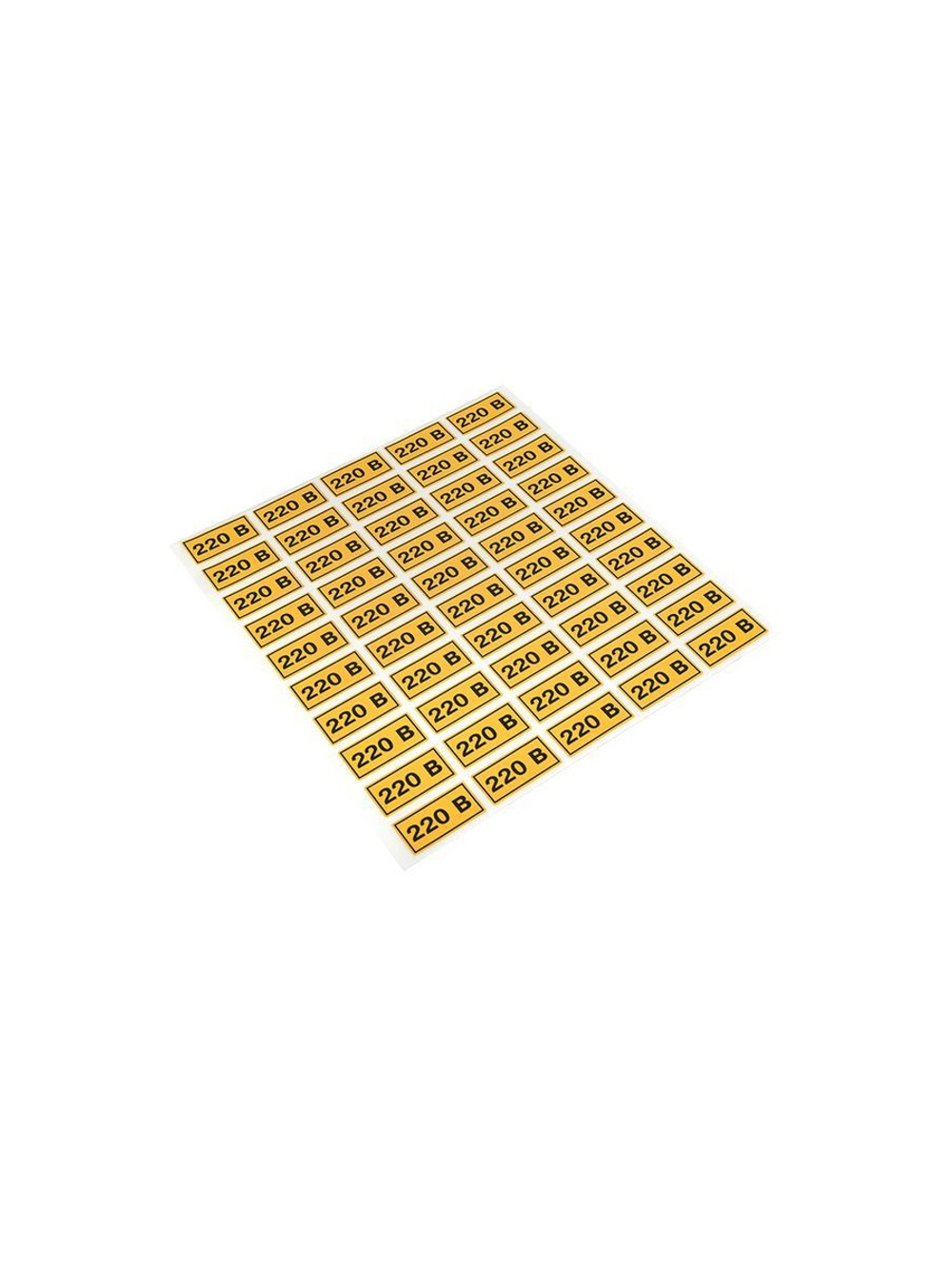 Наклейка "220В" 20х40мм PROxima EKF an-2-18