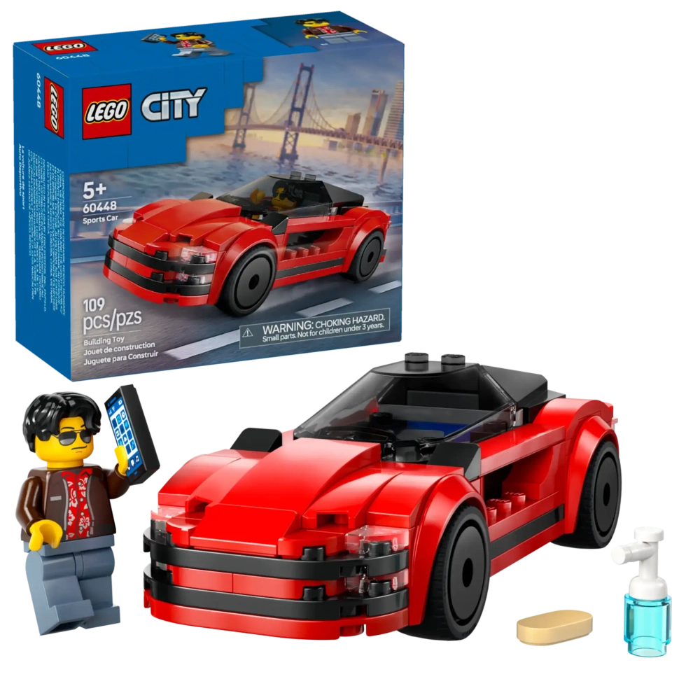 Конструктор LEGO City 60448 Красный спортивный автомобиль