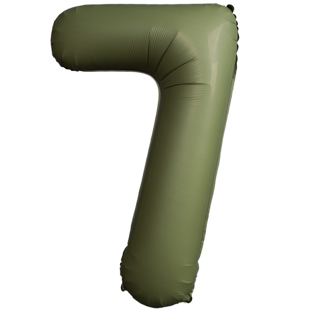 Шар фольгированный Цифра 7 101 см (Зеленый)