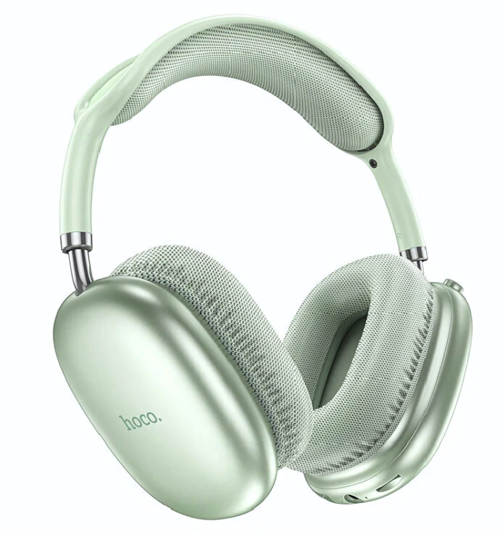 Bluetooth - гарнитура HOCO W35 Triumph, накладные, BT5.3, 400mAh Green