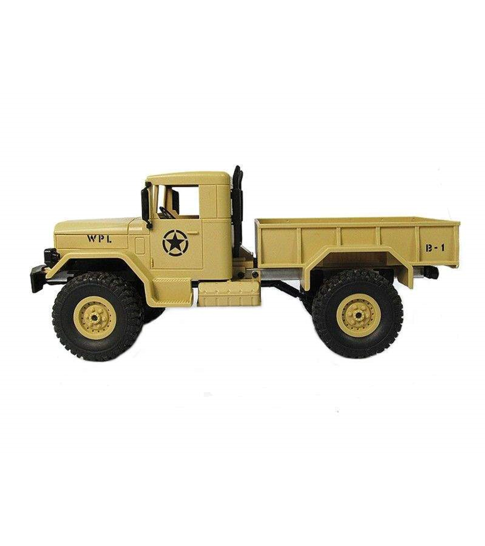 Радиоуправляемая машина WPL B-14R военный грузовик (песочный) 1/16 2.4G RTR