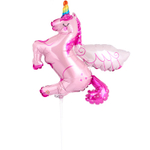 Шар Фольгированный Единорог спящий розовый (Розовый)