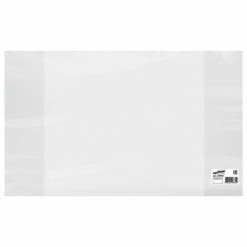 Обложка ПВХ со штрихкодом для учебников Петерсон, Моро, Гейдмана, Плешакова, СУПЕРПЛОТНАЯ, 180 мкм, 270х420 мм, прозрачная, ЮНЛАНДИЯ, 229332