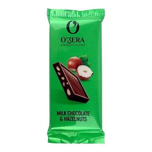 Шоколад O'ZERA Milk&Hazelnuts 24 гр/пач  30 пач/блок