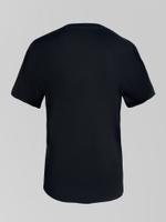 Футболка JY 377 с V-образным вырезом однотонная с логотипом на груди