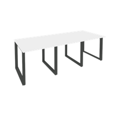 Onix Стол переговорный O.MO-PRG-3.0 Белый Бриллиант/Металл Антрацит 2340*980*750