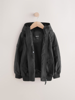 Куртка непромокаемая с капюшоном для мальчика Next E82-314, Черный