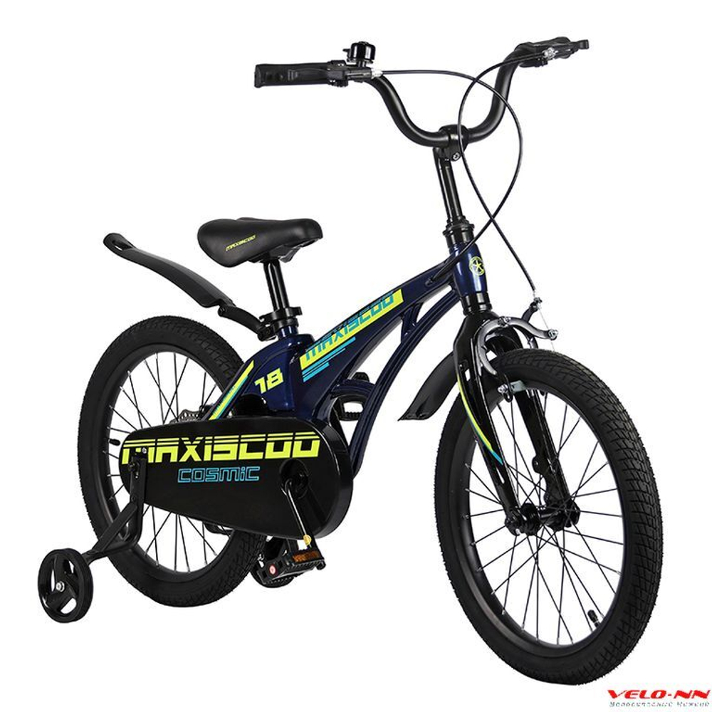 Велосипед 18" Maxiscoo Cosmic  Стандарт  синий перламутр