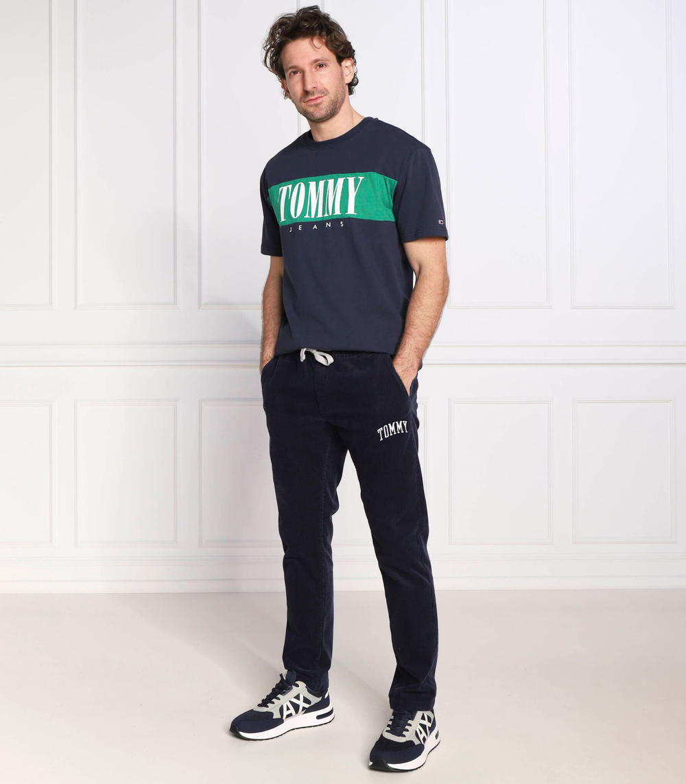 футболка colorblock Tommy Jeans - темно-синий(DM0DM14994)