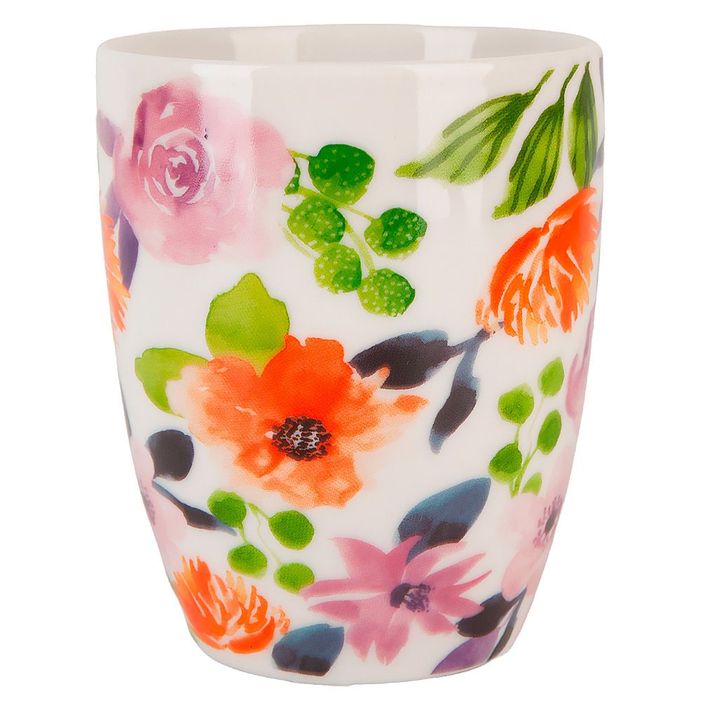 Кружка "Floristry" v=360мл (фарфор) (min12) (транспортная упаковка)