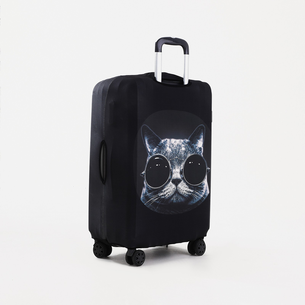 Чехол на чемодан 20", цвет чёрный, 9436441