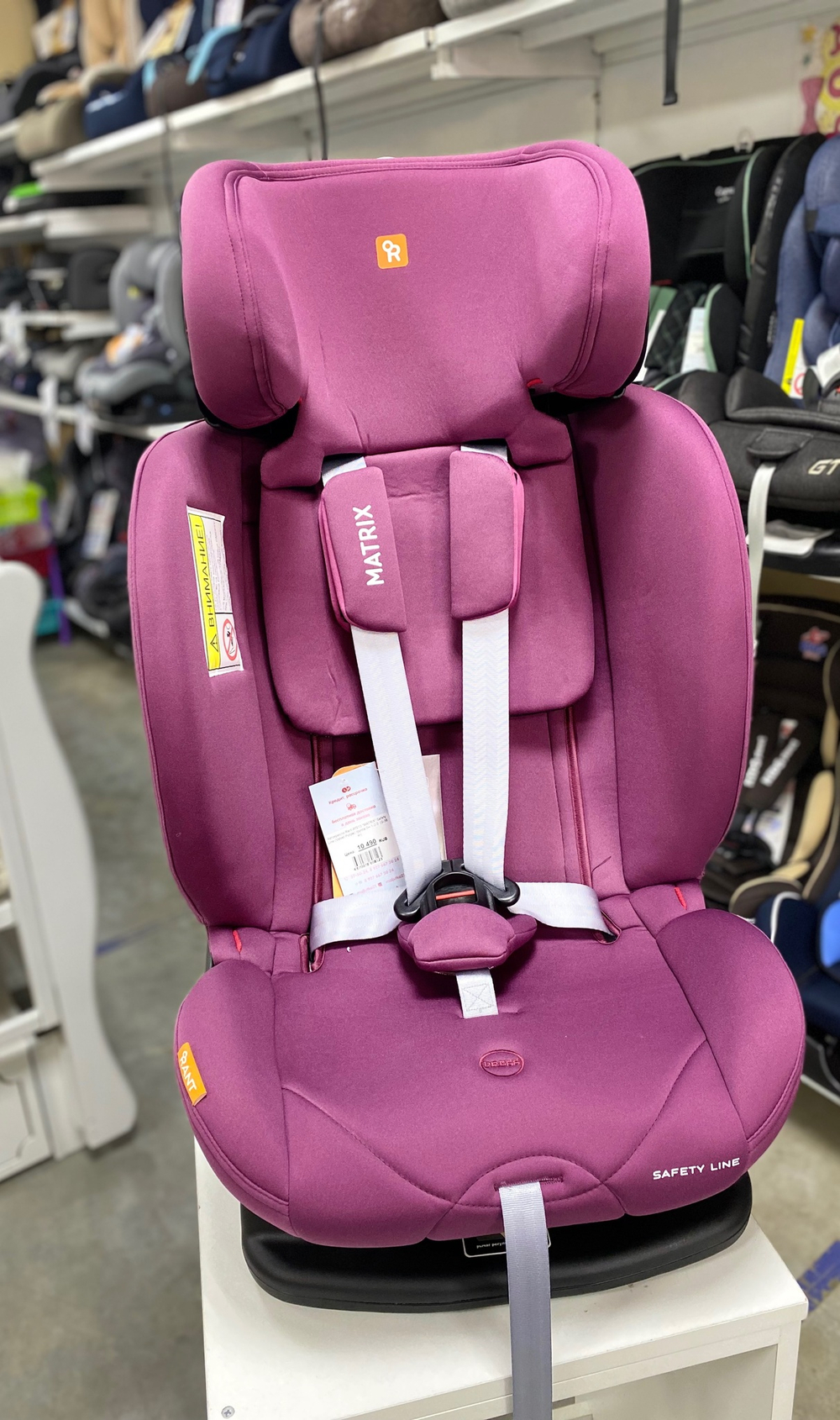 Автокресло Rant AY913 "MATRIX" Safety Line (Velvet Purple) группа 0+-1-2-3  (0-36 кг)