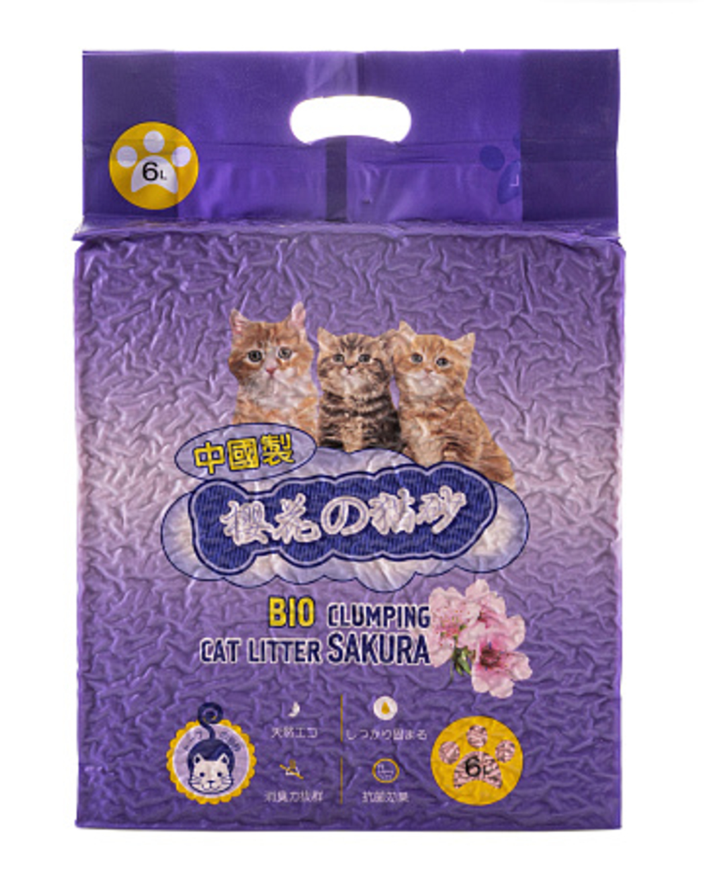 HAKASE AREKKUSU Наполнитель комкующийся тофу сакура 10 л