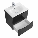 Тумба с раковиной BelBagno MARINO-CER-MINI-500-2C-SO-NL-P Nero Lucido