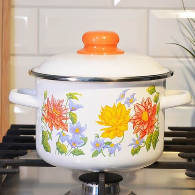 Кастрюля 2л "Цветочная"