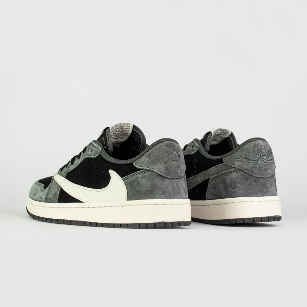 кроссовки Nike Air Jordan 1 Low x Travis Scott Grey / White