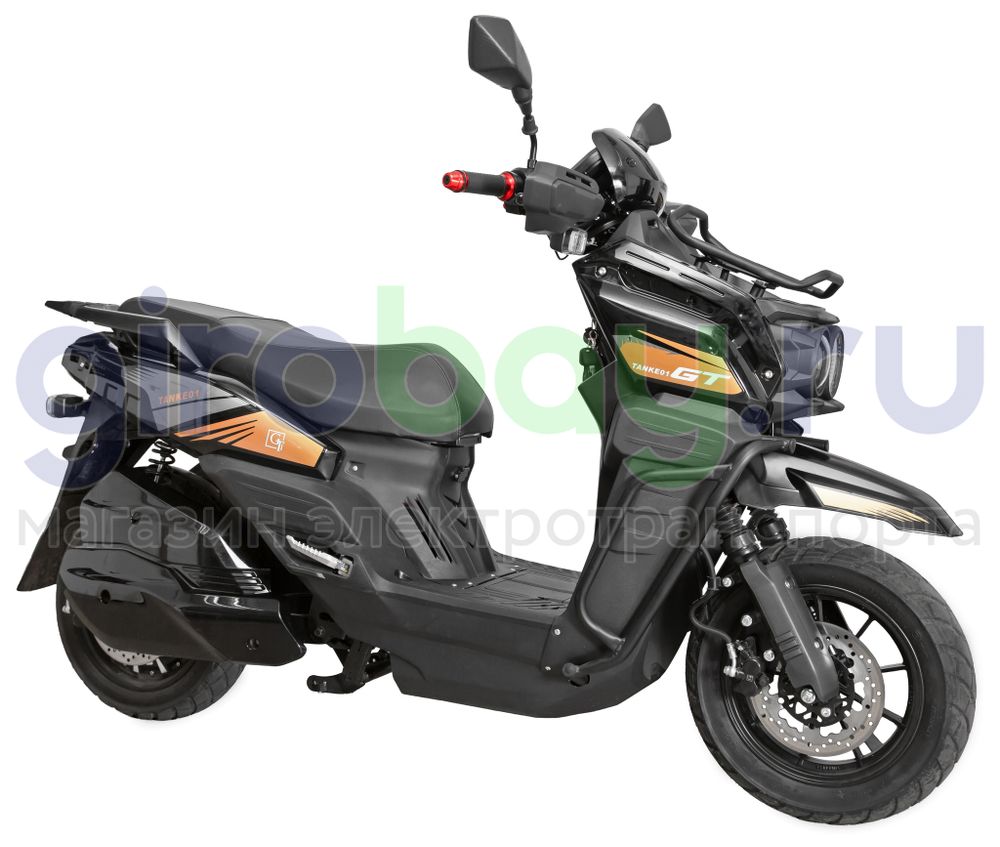 Электроскутер GT Tank 3000W (72V/60Ah) - Чёрный фото №7