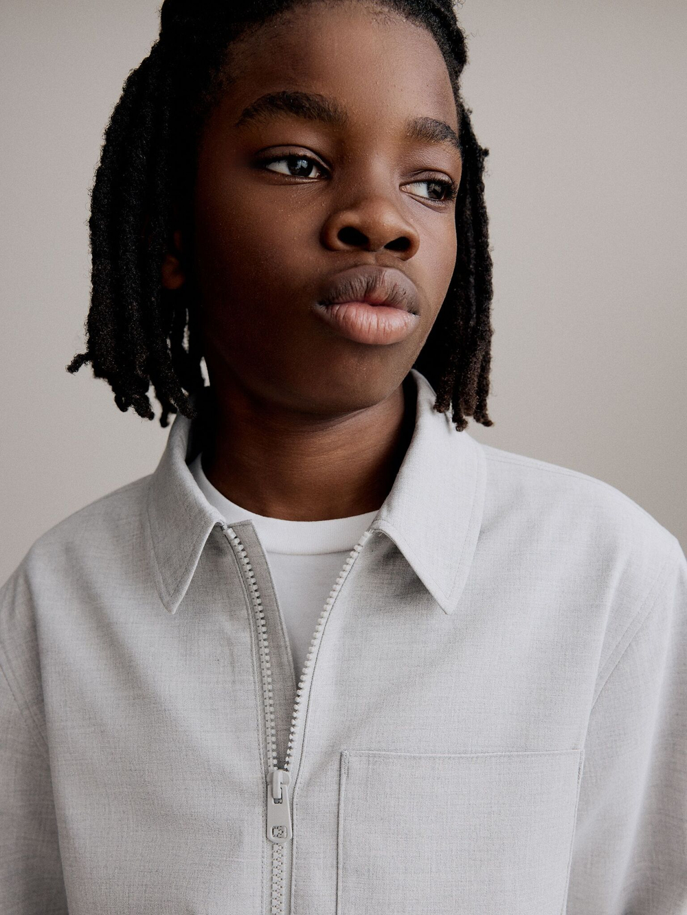 Куртка на молнии для мальчика Next E25-141, Серый