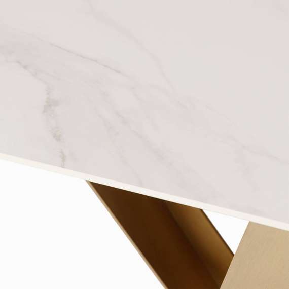 Консоль Zetta 150х76 см, белый камень