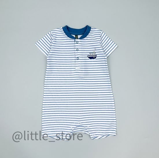 Песочник хлопковый "Summer moments" синяя полоска