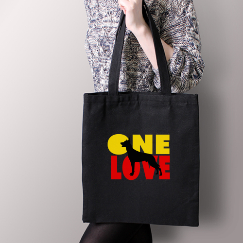 Тканевая сумка "Малинуа - ONE LOVE"