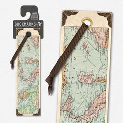 Əlfəcin \ Закладки \ Bookmark Vintage Bookmarks - Map