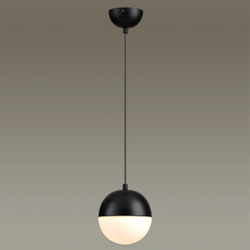 4958/1 PENDANT ODL22 393 черный/металл/белый/стекло Подвес E27 1*40W PINGA