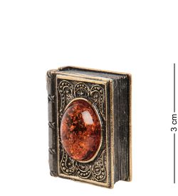 Народные промыслы AM-2042 Фигурка «Книга тайн» (латунь, янтарь)