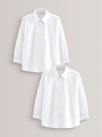 Рубашка школьная для девочки Next 762-072, 2 шт., Белый