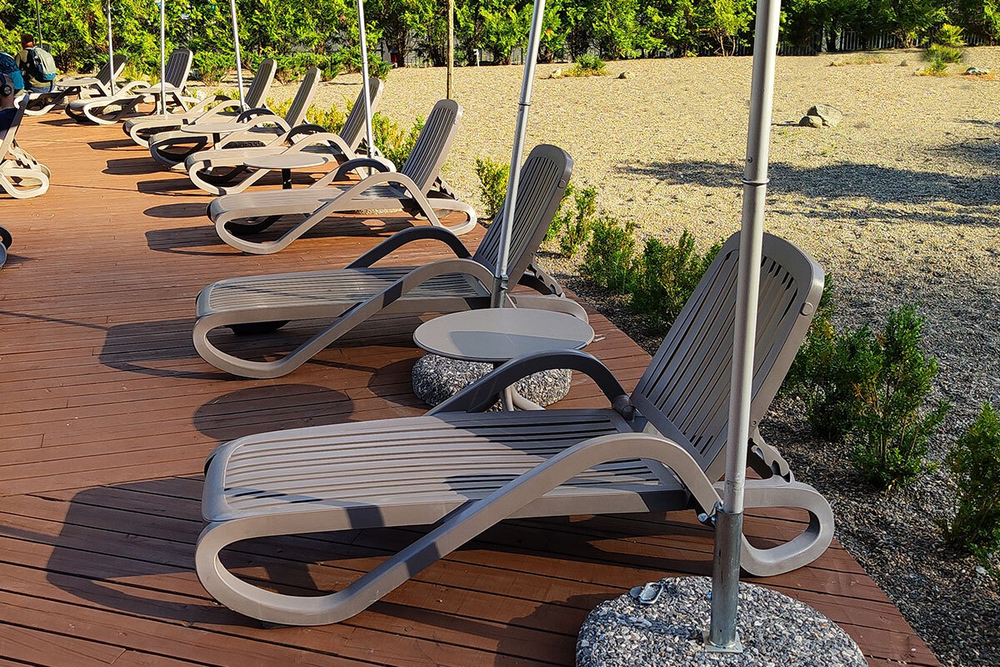 Шезлонг Nardi Eden с подлокотниками, tortora