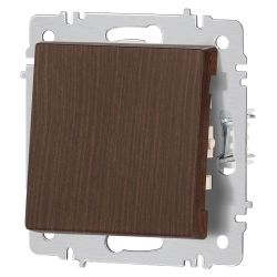 Кнопка Intro Accent 6-109-10 10А-250В IP20 СУ AL/CU венге | Intro